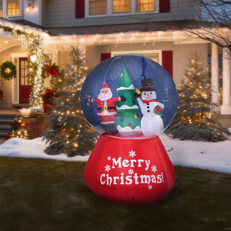 Christmas Inflatable Snowglobe With 7 'Santa, 7' Christmas Tree & 6'4 high quality Snowglobe